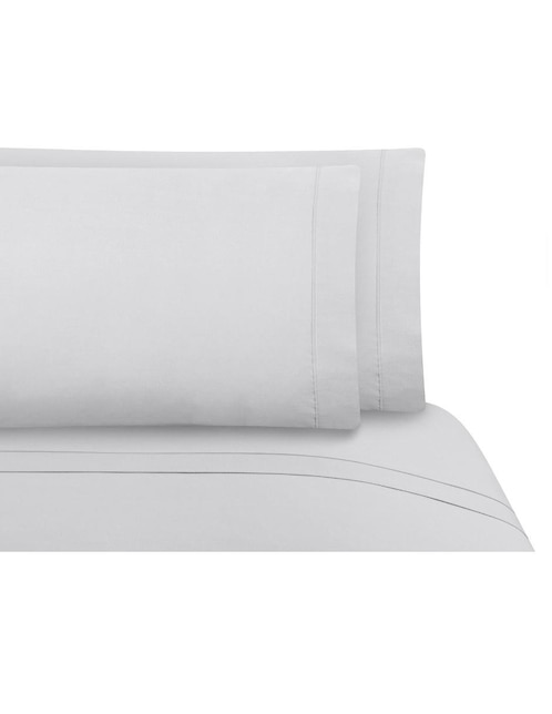 Juego De Sábanas Dalfiori Basic Matrimonial Portofino Plateado