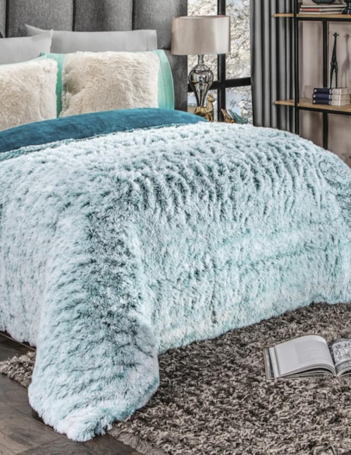 Edredón Intima Hogar acolchado invernal faux fur