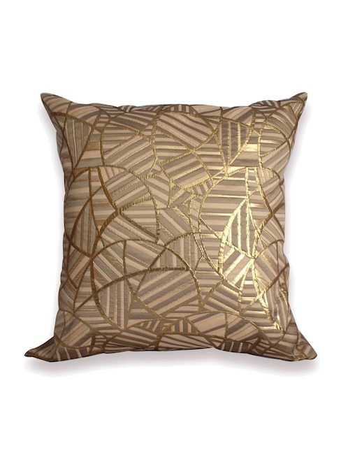 Cojín decorativo geométrico oro