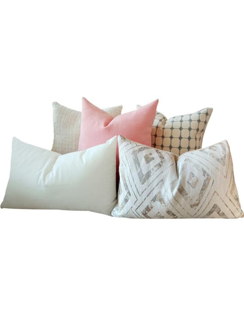 Set de cojín decorativo Ma Monu Pink White