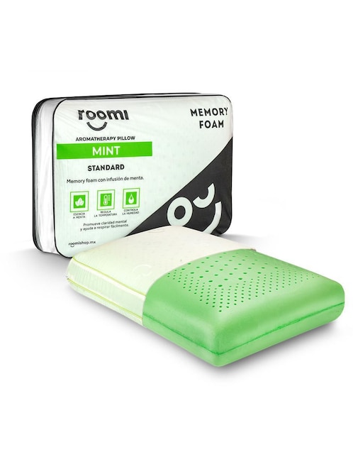 Almohada Roomi aromaterapia menta estándar firmeza media