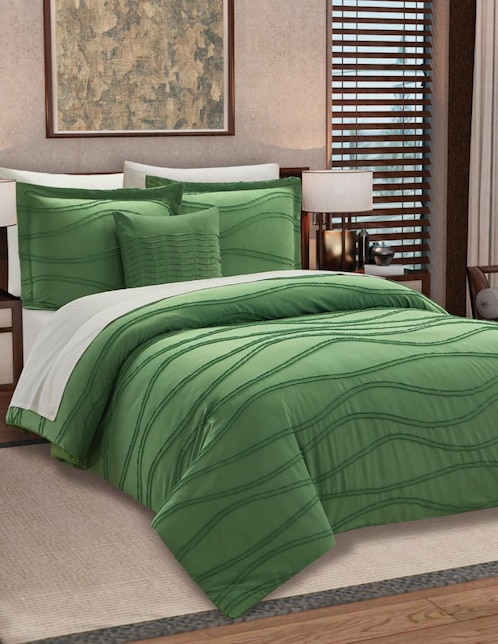 Set edredón Regina Verde Vibrante
