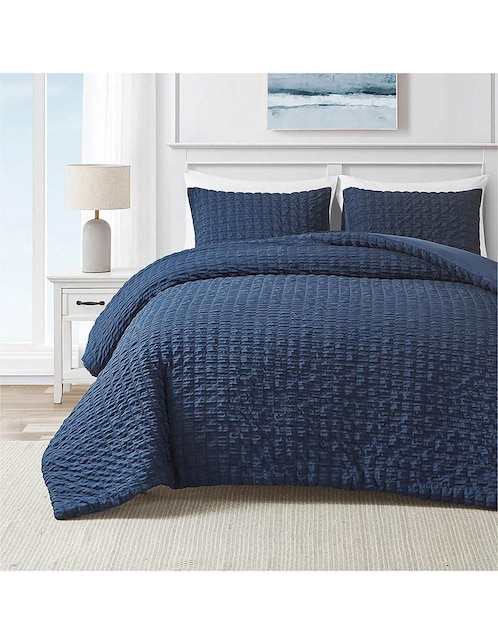 Set edredón Nautica Seersucker Navy