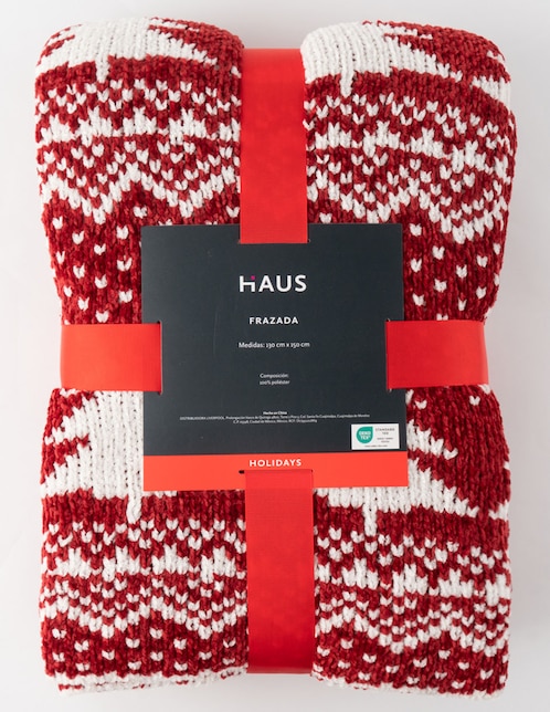 Frazada de tejido punto Haus Holidays Xmas Tree