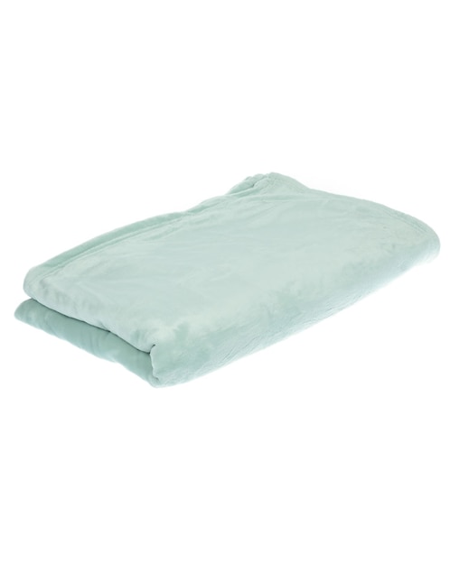 COBERTOR FLEECE, MAT-QS, VERDE CLARO HA