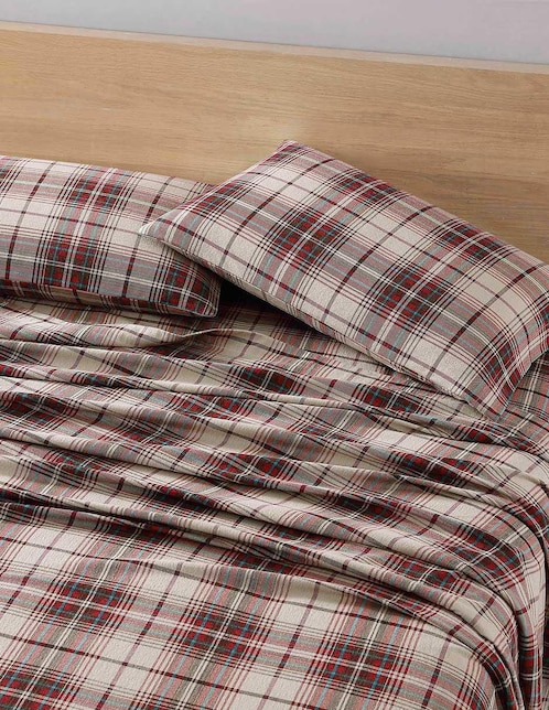 Juego de sábanas de franela 80 hilos Eddie Bauer Montlake Re