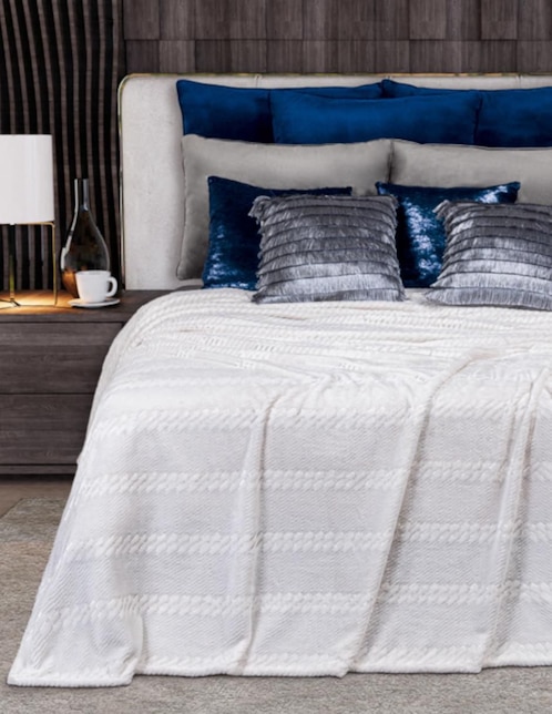Cobertor Regina Premium Aura estampado texturizado