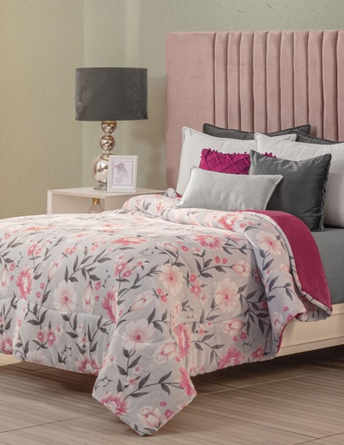 INTIMA HOGAR Cobertor Intima Hogar Cielo Amarena estampado floral