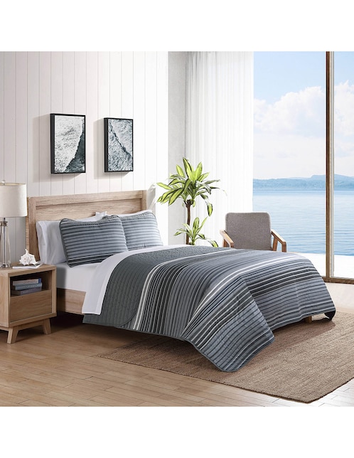 Set de colcha Nautica Coveside Grey