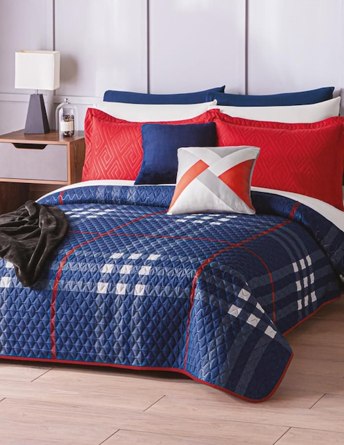 Colcha Tartán Navy