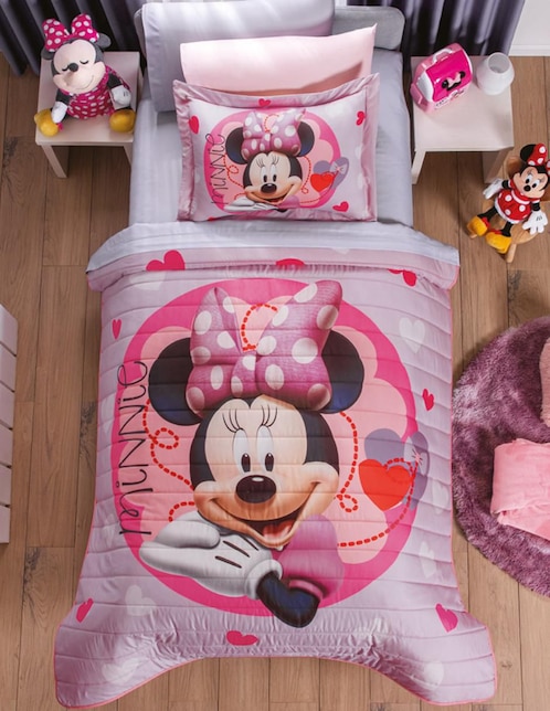 Colcha Minnie Corazón