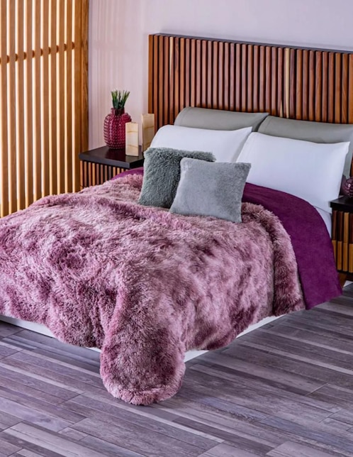 Cobertor Faux Fur estampado texturizado