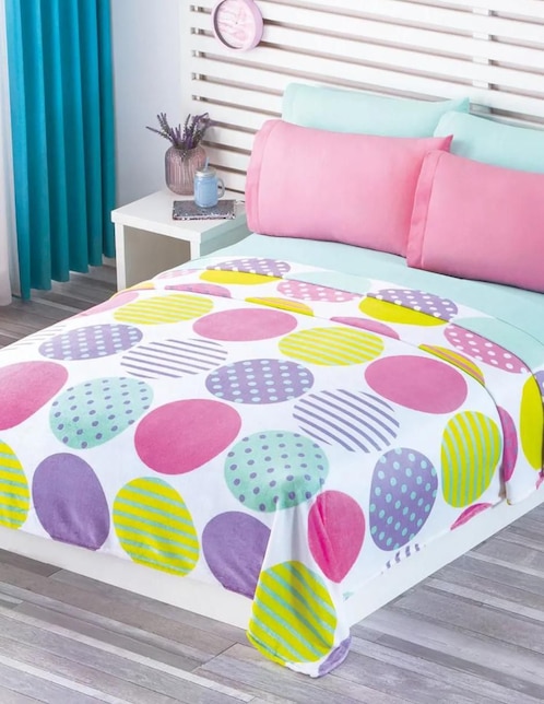 Cobertor Pop Dots estampado gráfico