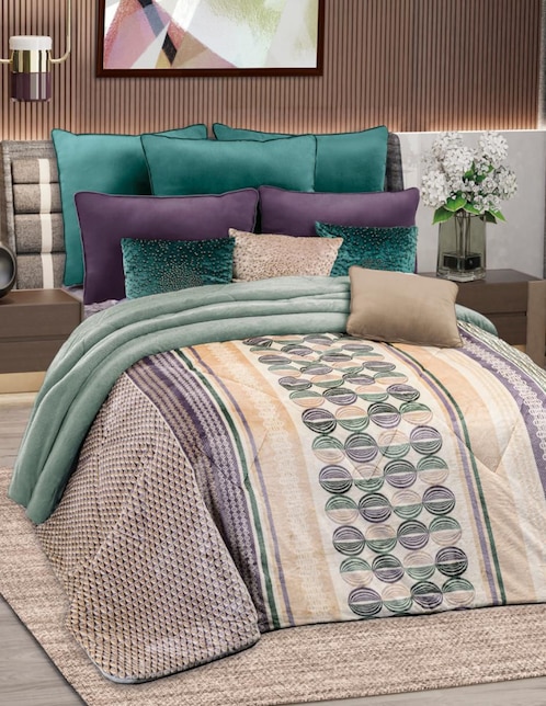 Cobertor Regina Lavender Tea estampado gráfico
