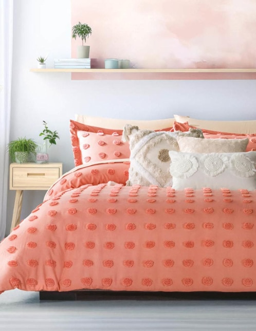 Set edredón Peach Fruzz Dots