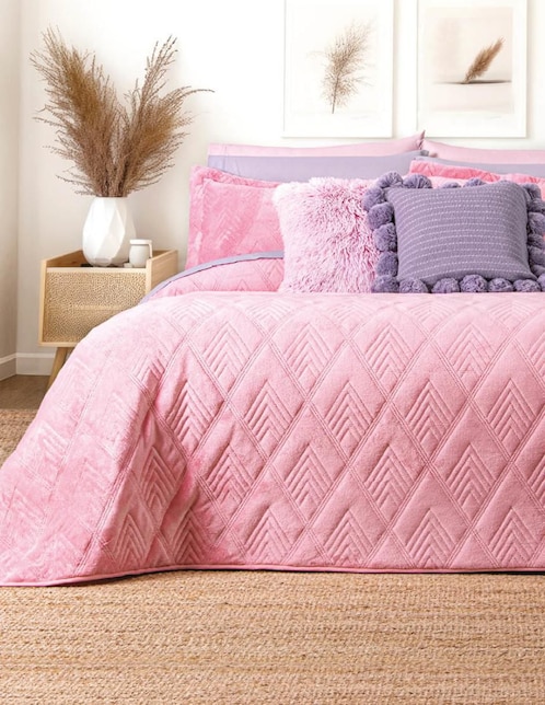 Set de colcha Velvet Bubblegum