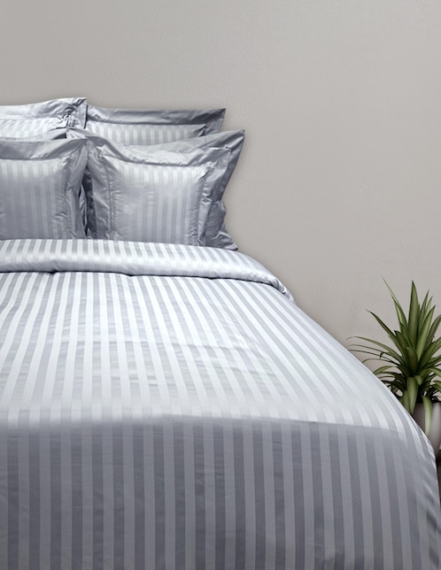 SET DUVET C/RELLENO INFI, MAT-QS, GRIS