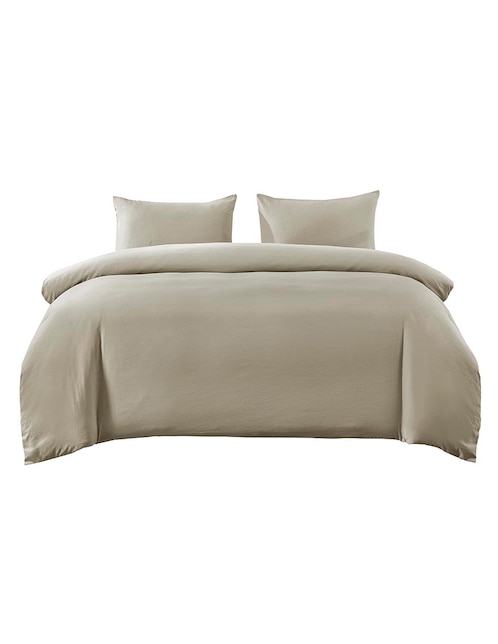 SET DUVET C/RELLENO MF, MAT-QS, KHAKI H