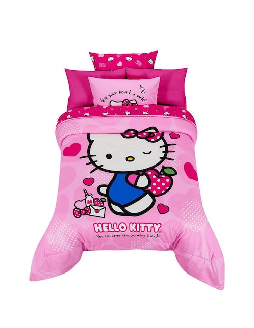 Set edredón Microfibra Apple Hello Kitty 1