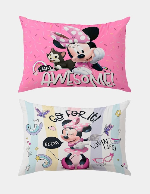 Almohada Reversible Minnie Go firmeza media 1