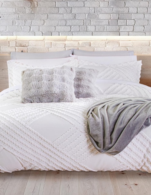 Set edredón Ivory Boho Tufted