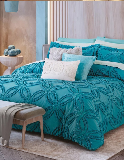 Set edredón Concord Océano Turquesa