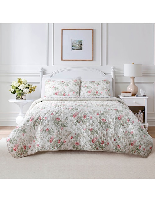 Set de colcha Naomi Floral Pink 1