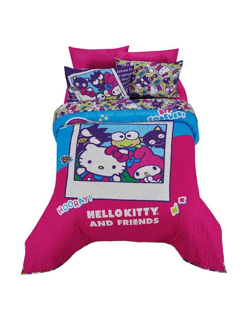 Set de colcha Providencia Hello And Kitty Friends