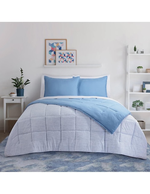 Set edredón Kent Blue Reversible 1