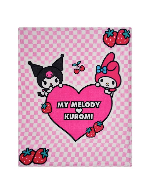 Cobertor Melody & Kuromi Providencia Serenity frazada