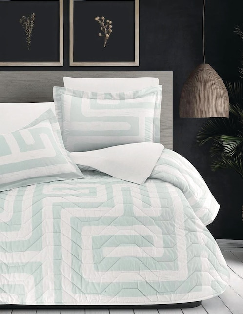 Set de colcha Pisani Menta 1