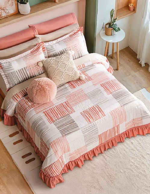 Set de colcha Coral Lines