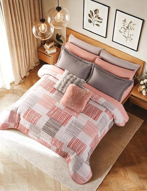 Colcha Ginger & Coral