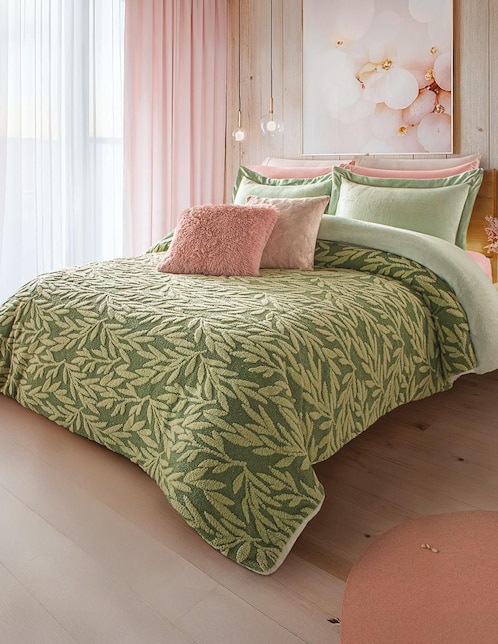 Cobertor luxs texturized laurel