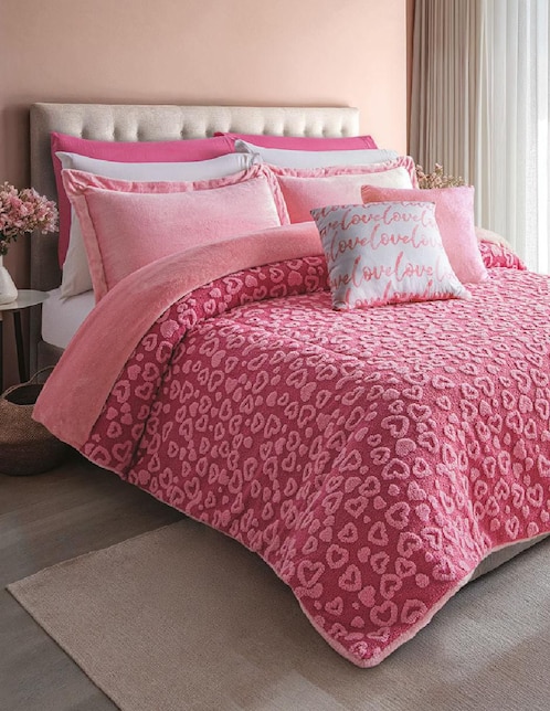 Cobertor luxs fluffy frambuesa
