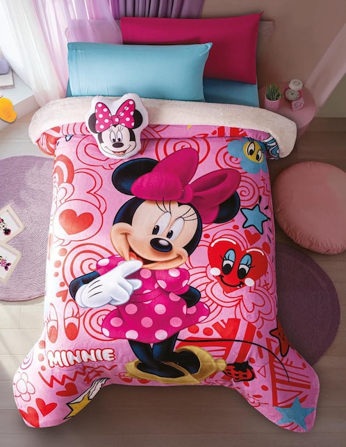 Cobertor Minnie Winter fluffy minnie