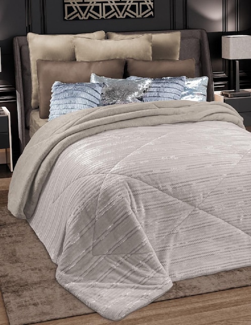 Cobertor Regina Luxe Platinum estampado