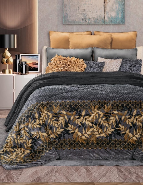 Cobertor Olimpo Deluxe estampado geométrico