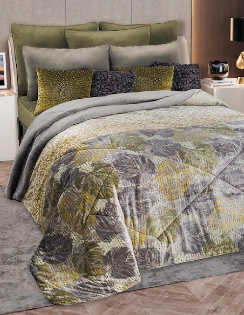 Cobertor Regina Lemon Icing estampado floral