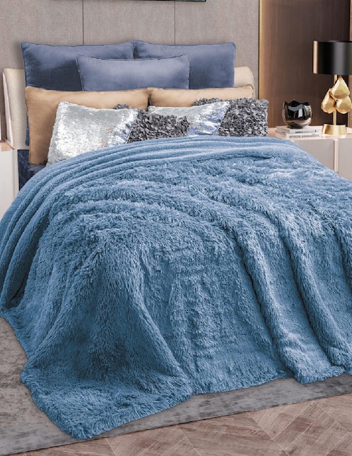 Cobertor Regina Dúo Sherpa & Faux Fur
