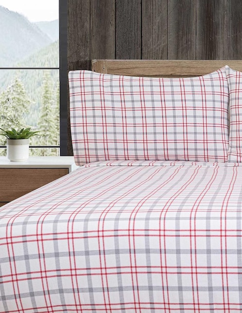 Juego de sábanas de franela 80 hilos Eddie Bauer portage plaid