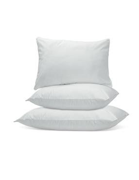 Juego De Almohadas Concord Microfibra Blanca