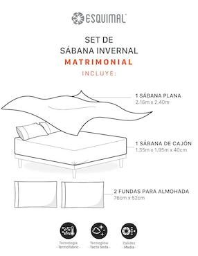 Juego de sábanas Esquimal