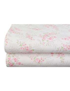 Juego de sábanas de algodón Laura Ashley genevieve pink