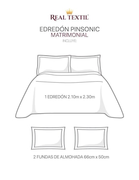 Set de colcha Real Textil Pinsonic Rt