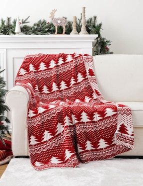 Frazada de tejido punto Haus Holidays Xmas Tree