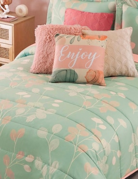 Set edredón Concord Hojas Menta