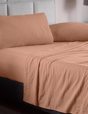 Juego de sábanas de microfibra Vianney Washed