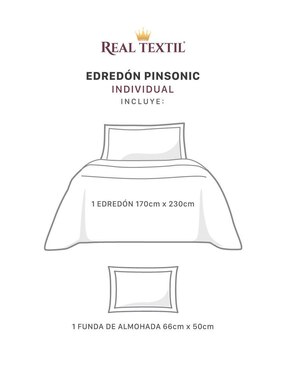 Set edredón Real Textil Pinsonic