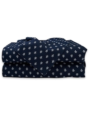 Juego de sábanas de microfibra 100 hilos Original Penguin logo navy mf